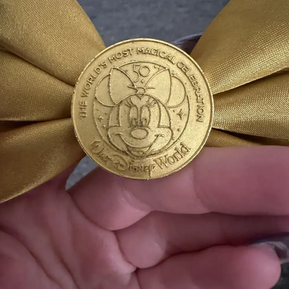 Minnie Mouse Deluxe Costume Walt Disney World 50th Anniversary Bow Only - Picture 3 of 3